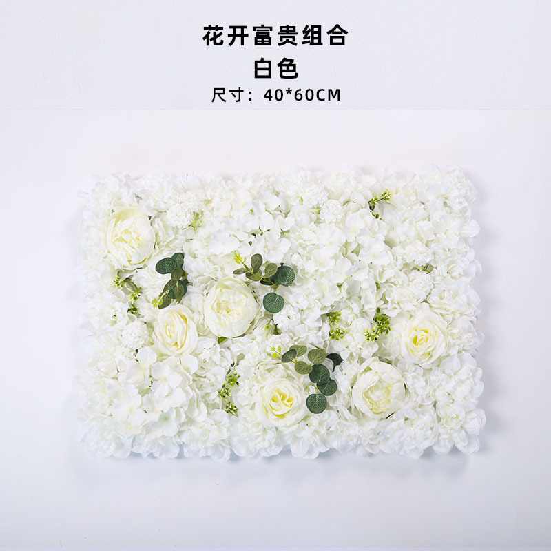 造花壁造花バラアジサイダリリ花立体背景壁窓造園結婚式結婚式装飾花列|undefined