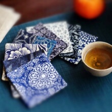 青花棉麻布艺杯垫茶垫茶托养壶垫功夫茶具配件防磕隔热垫茶席零配