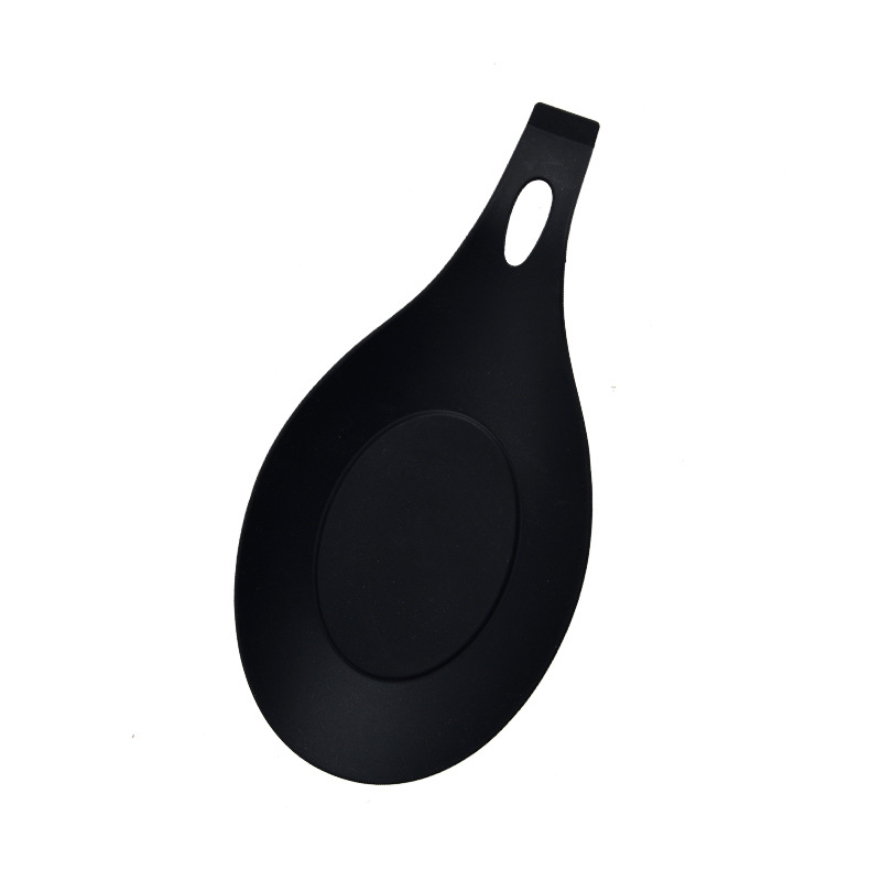 Cocina de silicona estera condimento plato más cuchara pad grado alimenticio condimento plato vajilla aislamiento cuchara pad