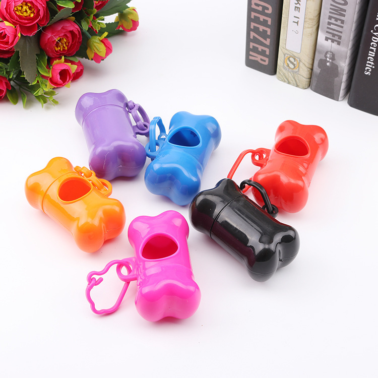 Pet Bone Shaped Trash Bag Dispenser, Direct Manufacturer Supply, Dog Outdoor Portable Trash Can, Poop Bag Organizer