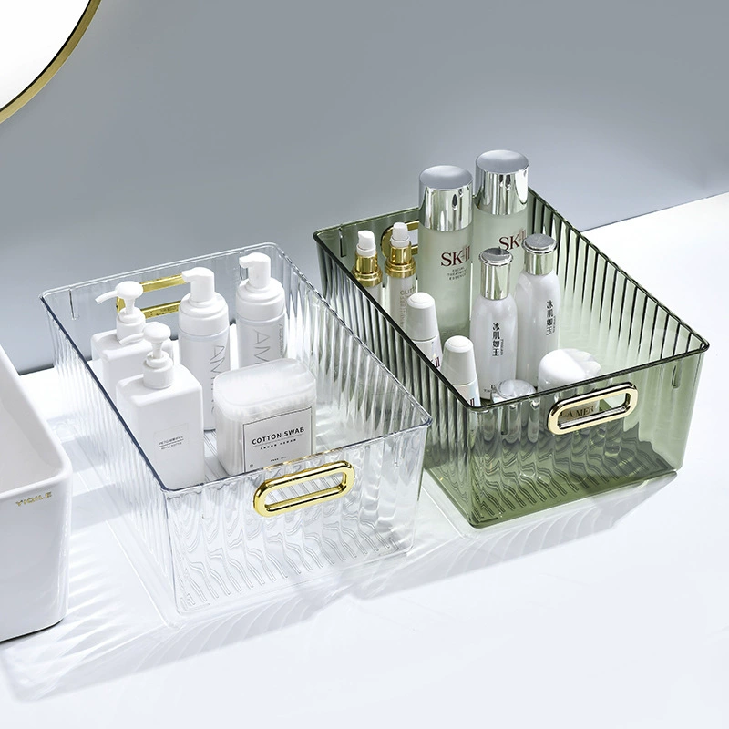 Оптовая Продажа с фабрики роскошный качественный ящик для хранения прозрачный ящик для хранения косметическая отделка артефакт Безопасный и безвкусный ящик для хранения