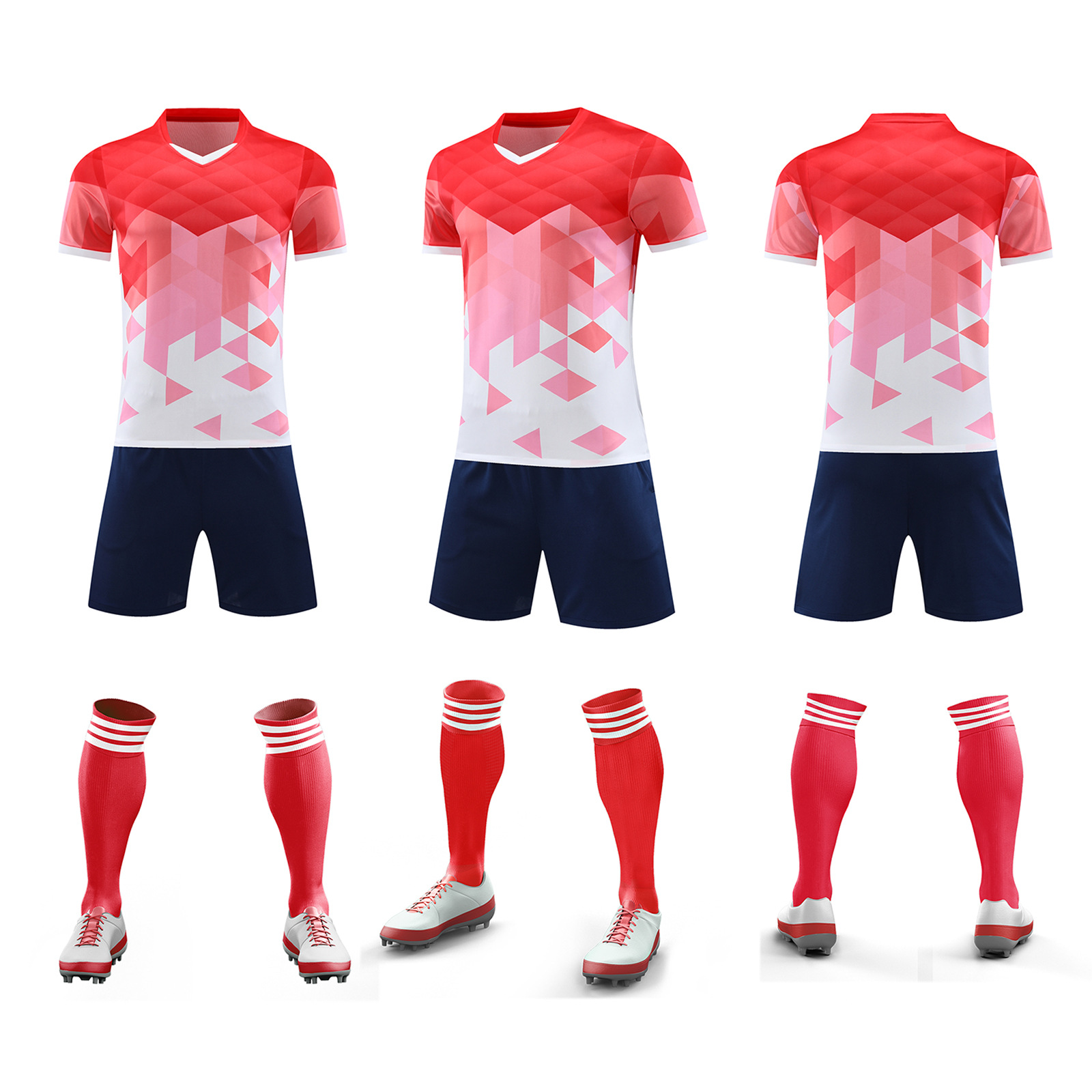 Ropa de entrenamiento de fútbol verano nuevo estudiante adulto ropa de correr al aire libre casual juego de secado rápido ropa de equipo número de impresión ropa de clase