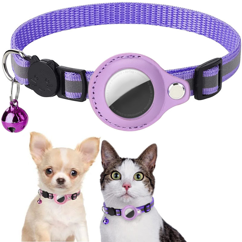Airtagペット用首輪反射防止ベル付き首輪猫用首輪Findmy専用ロケータ|undefined