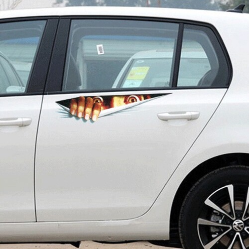 Car personalized car stickers 3D three-dimensional simulation eyes car stickers personalized realistic peep stickers peep stickers scratch car stickers