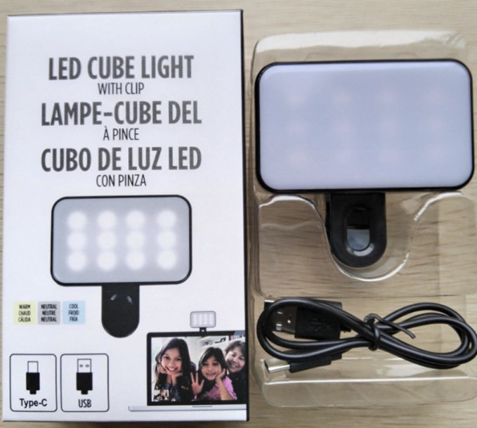 Luz de relleno para teléfonos móviles y tabletas, luz para transmisión en vivo de video, flash para fotografía con cámara, luz de bolsillo a todo color, luz potente