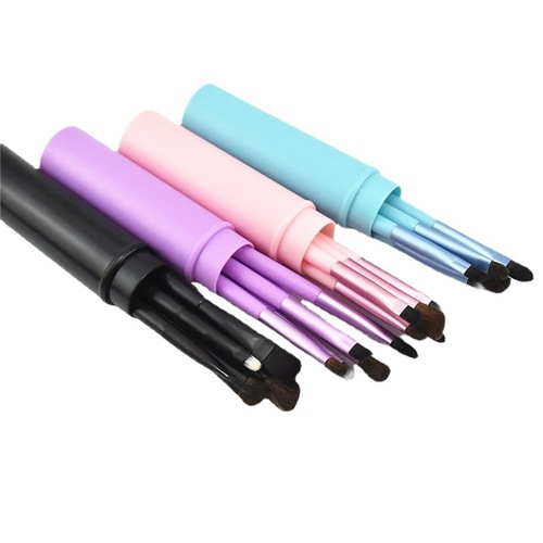 Directly from the manufacturer, 5 pony hair makeup brushes, portable makeup brush set, beauty tools for beginners