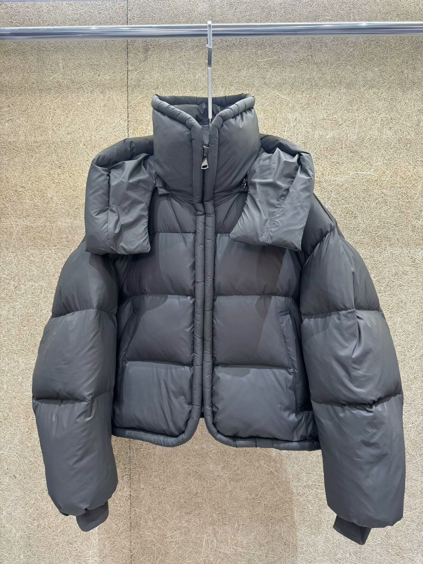 Corea del Sur suelta con capuchón de pluma para mujeres corto invierno de 2025 nuevo tipo grueso calentamiento pan chaqueta de algodón abrigo image 9