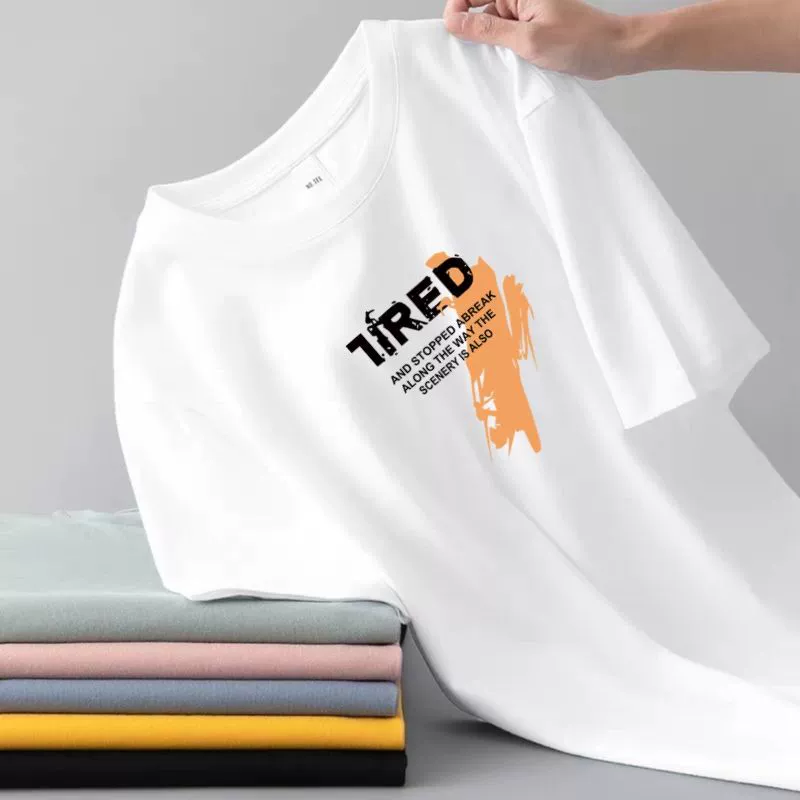 2025 мужская футболка с коротким рукавом летняя нижняя рубашка с круглым вырезом