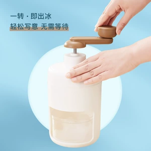 [刨冰机手动家用小型冰沙机雹冰神器摆摊手摇破冰制绵绵沙冰碎冰机]