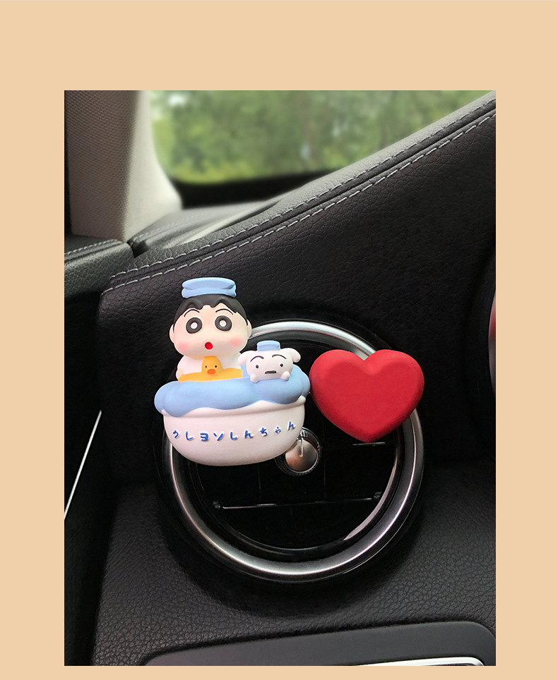 Cute auspicious small new car aromatherapy car air outlet decoration products expansion incense stone car accessories ornaments wholesale