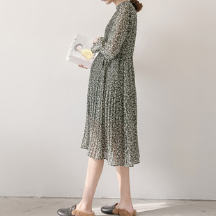 Pregnant Women's Dress 2019 New Autumn Pregnant Women's Long Dress Mid-length Trendy Mom's Long Sleeve Dress Spring and Autumn Pregnant Women's Autumn Dress