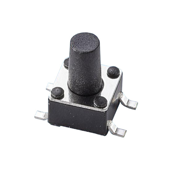 直供ROHS认证6*6轻触开关/波峰焊贴片脚专用轻触开关/现货可拍