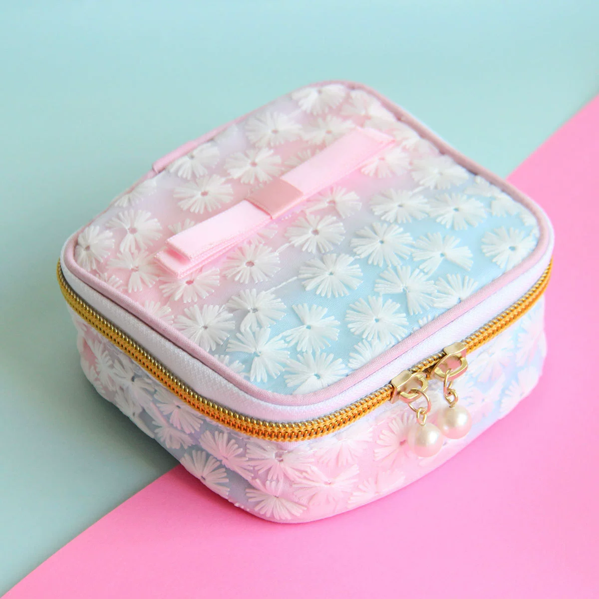 Санитарные прокладки для путешествий, organizer bag, сумка для хранения, японский и корейский стиль, с вышивкой