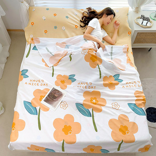 40 Cotton Printed Hotel Dirty Sleeping Bag Travel Bed Sheet Quilt Cover Cotton Portable Travel Hotel