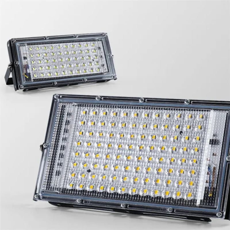 Cross-Border Led Floodlight 50W 100W Outdoor Waterproof European Standard Plug Super Bright Floodlight Led Projection Spot Cross-Border Led Floodlight 50W 100W Outdoor Waterproof European Standard Plug Super Bright Floodlight Led Projection Spot