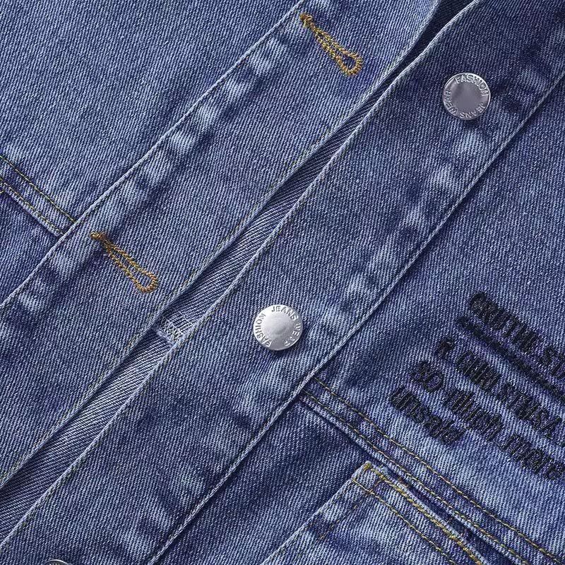 Chaleco vaquero azul para mujer, estilo nuevo de primavera y otoño 2025, con bolsillos, estilo coreano holgado, chaqueta corta image 6