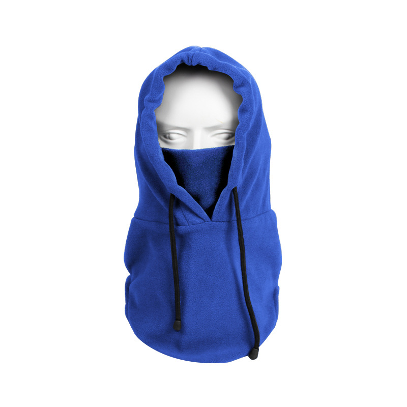 Gorro de invierno a prueba de viento, cálido, multifuncional, capucha de ciclismo engrosada, protección facial de forro polar a prueba de frío, máscara de esquí para bloquear el viento
