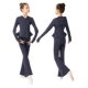 Children's Dancing Clothes suit Girls' Ballet Long-sleeved Sleeve Finger Split Autumn and Winter Dancing Students Sports Practice Clothes Outer Wear