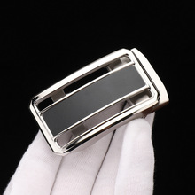 单扣头自动扣头纯钢扣不锈钢皮带头男士腰带裤带头配件3.5cm时尚