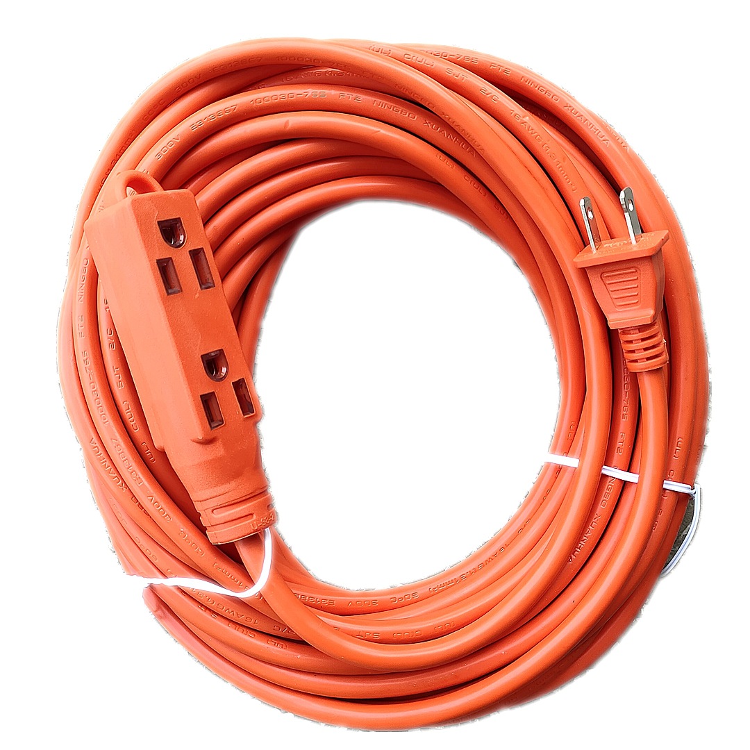 厂家供应2芯电源线1.5平方铜丝黑白色橡胶 PVC电线2极插头3位插座