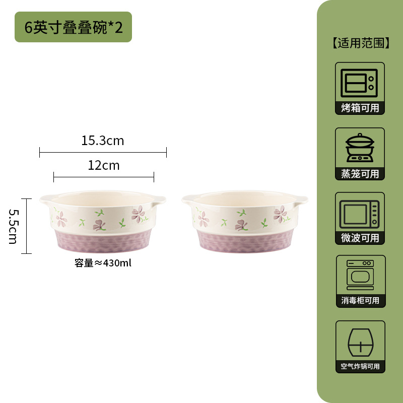 estilo japonés de alto valor bajo esmalte de cerámica de color platos set de tazón de arroz casero tazón de fideos tazón de sopa nueva casa cubiertos image 20