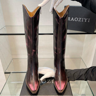 ��ȫ���OӋ��RAOZIY~��ɫ�LͲѥŮ2025�¿�ѥ���Tʿѥ�ָ߸�4.5cm