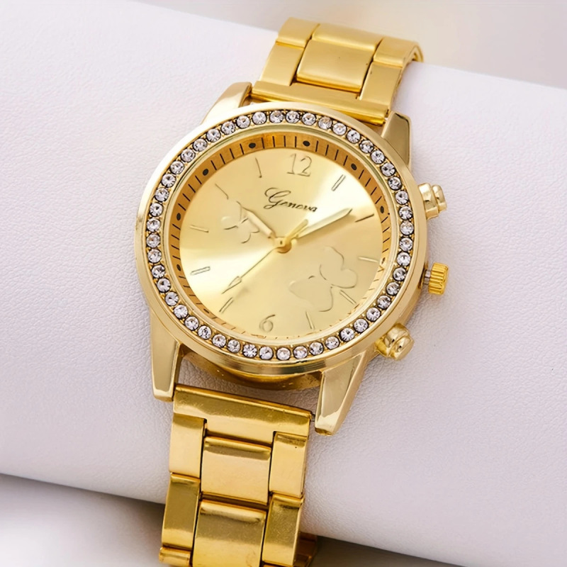 Foreign trade hot ladies watches niche fashion all-match steel band watches girls diamond automatic watches women wholesale