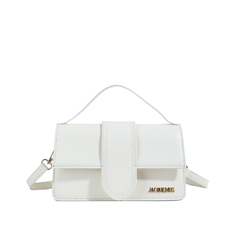 Transfronterizo al por mayor bolso de mano para mujeres 2025 nuevo estilo francés de alto nivel con tapa solapada de moda de color sólido bolso de mochila