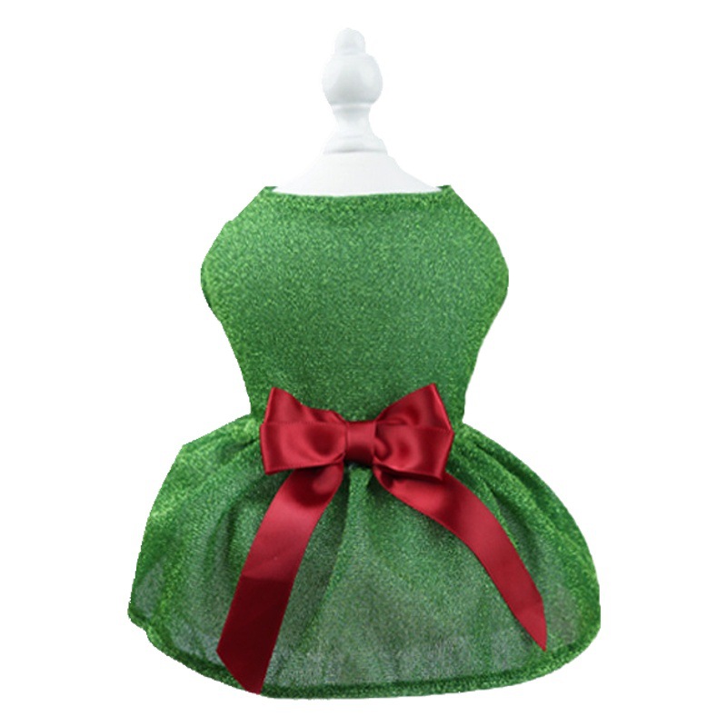 Ropa para mascotas falda de Navidad perro nuevo regalo de fábrica de ropa de Navidad para los ancianos transfronterizos