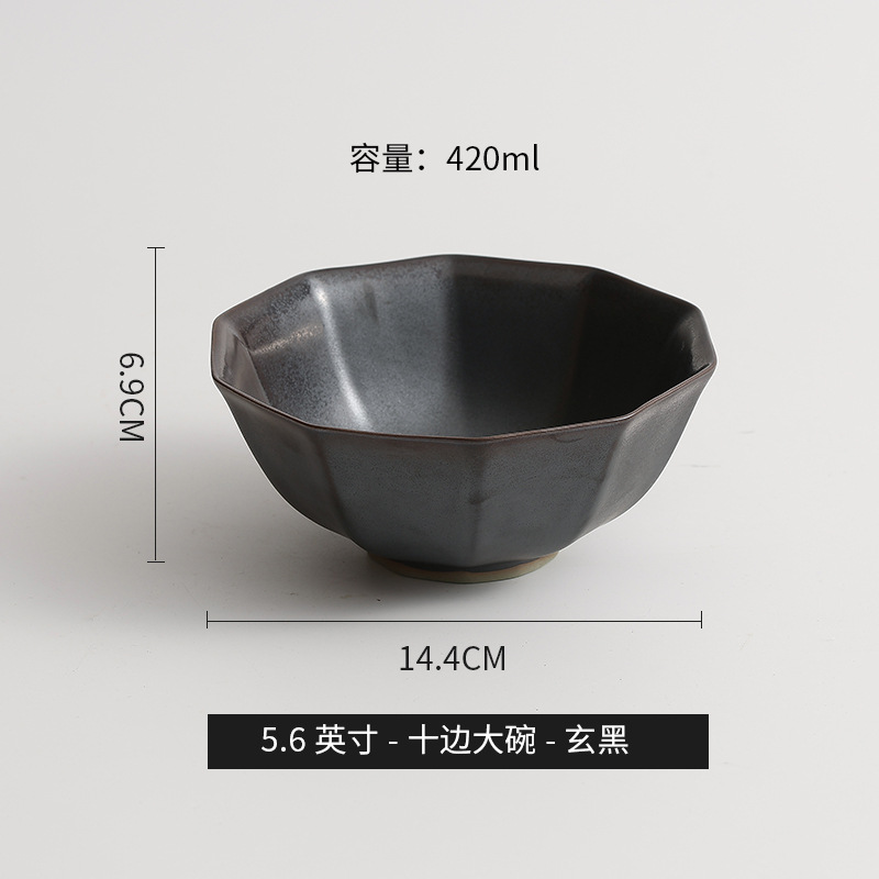 Tacos de arroz de cerámica japonesa retro Tacos de arroz