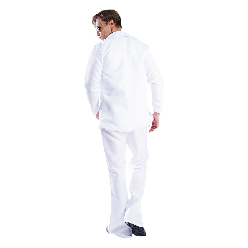 Traje de escenario de discoteca retro de los hombres adultos 80 traje de rendimiento traje de cosplay traje de rol