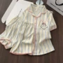 短袖夏季新款翻领家居服