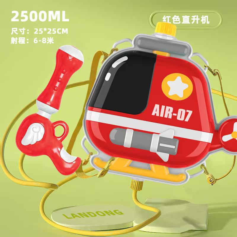 Mochila infantil juguetes de tiro de agua de playa de verano barraca eléctrica de cabello continuo pistola de rociador de agua al por mayor