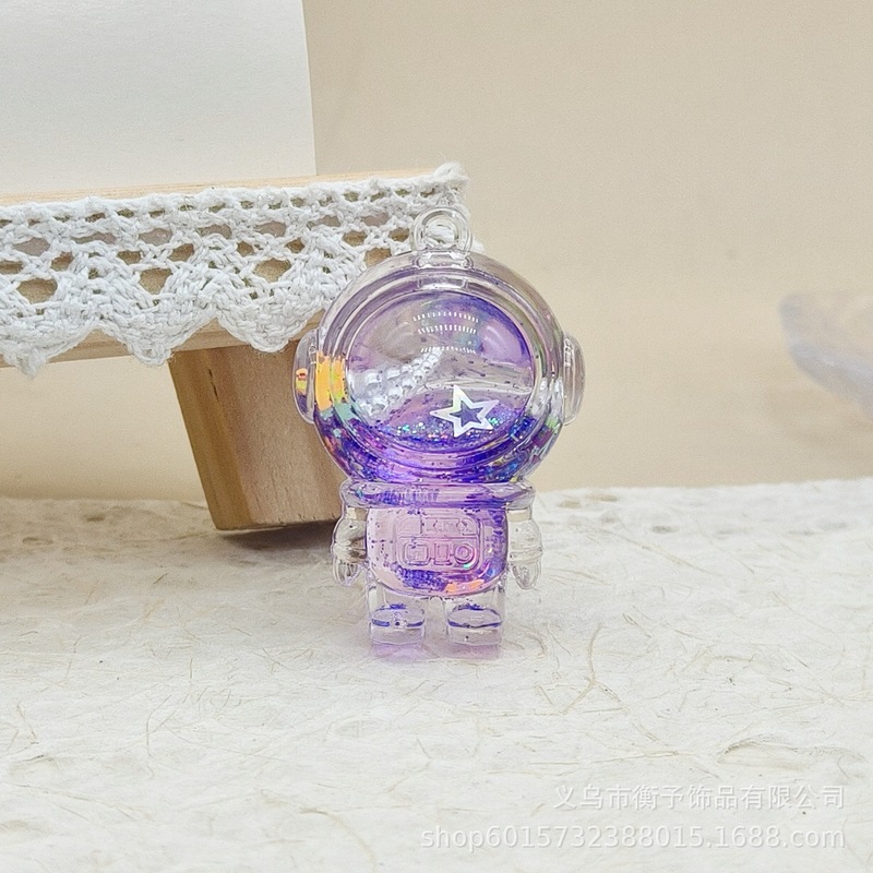 クリエイティブアクリルオイル漂流ボトルペンダントかわいい宇宙飛行士キーホルダーデスクトップ装飾品漫画ギフト卸売|undefined