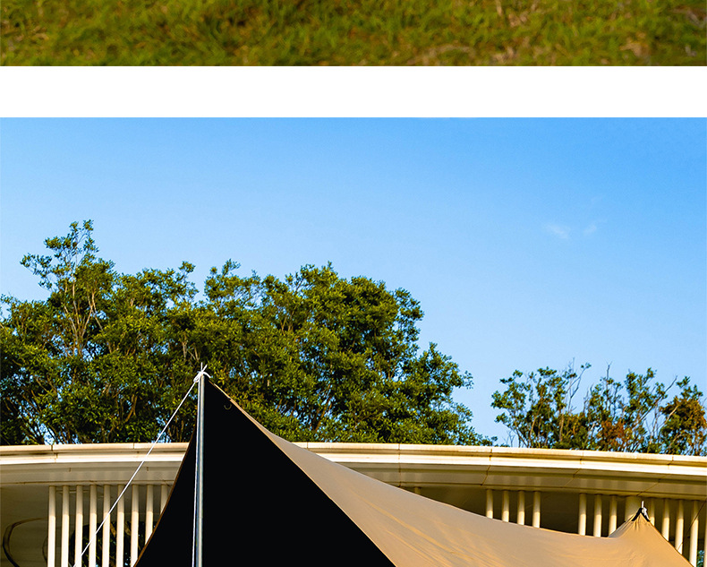 Butterfly-shaped tarpaulin with black coating for sun protection and rain resistance, thickened and tear-resistant, suitable for outdoor camping, can be customized with logo