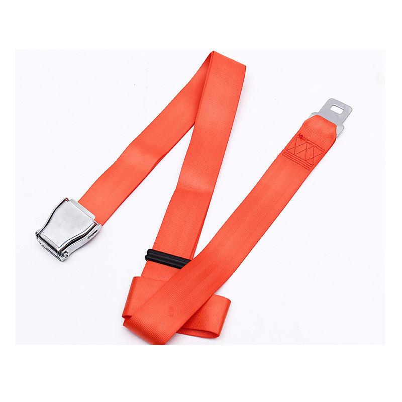 오렌지 아기 비행기 안전 벨트