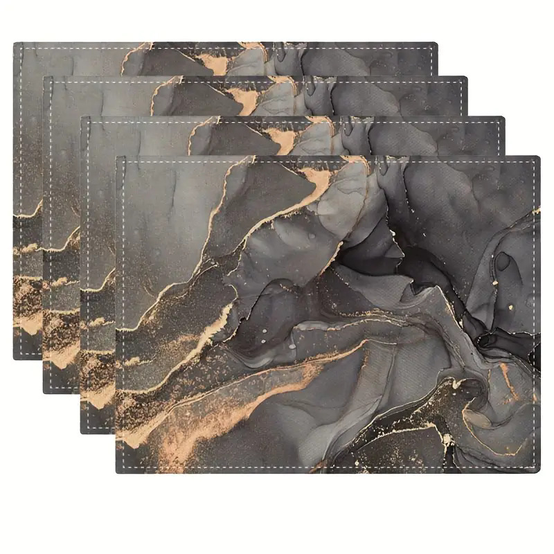 Transfronterizos lino almohadilla de mesa Aliexpress TEMU Amazon almohadilla de mesa cuadrada búfalo rojo almohadilla de Navidad Día de la Independencia