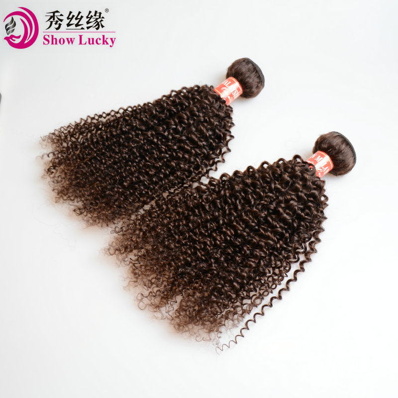 Productos de pelo humano Brown Kinky Curly