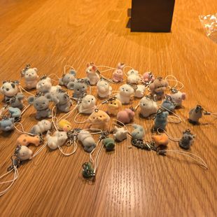 Cute Flocked Animal Air-Heating Bunny Keychain Flocked Car Pendant Mobile Phone Chain Bag Pendant for Friends