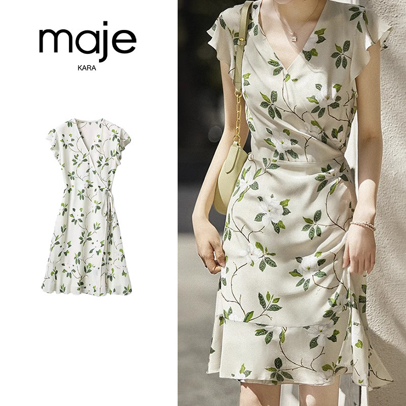2026 Summer Exquisite and Relaxing Apricot Printed Heavy Silk Dress, Mulberry Silk Sleeveless Mermaid Dress for Women 2026 Summer Exquisite and Relaxing Apricot Printed Heavy Silk Dress, Mulberry Silk Sleeveless Mermaid Dress for Women