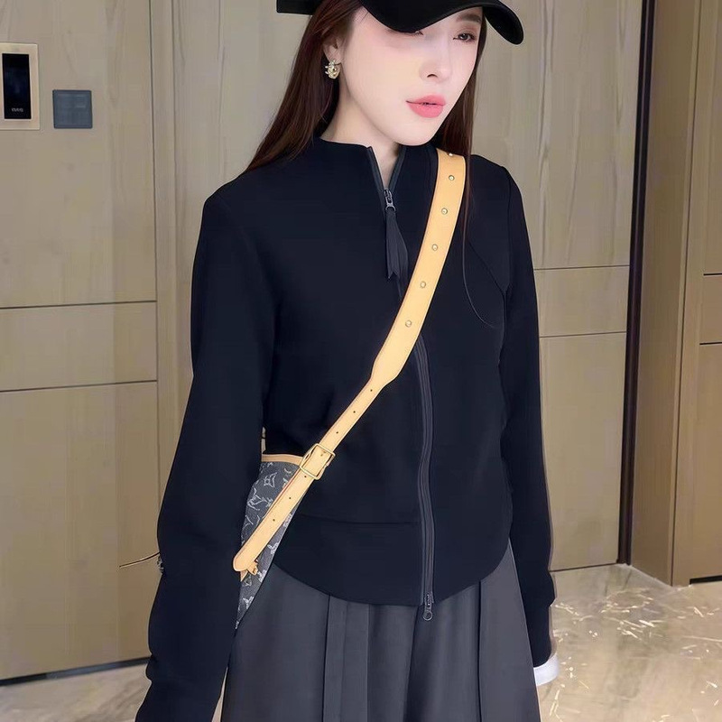 High-End Zipper Cardigan Sweatshirt Jacket for Women, This Year’S Popular Style, Slimming Tops for Small People