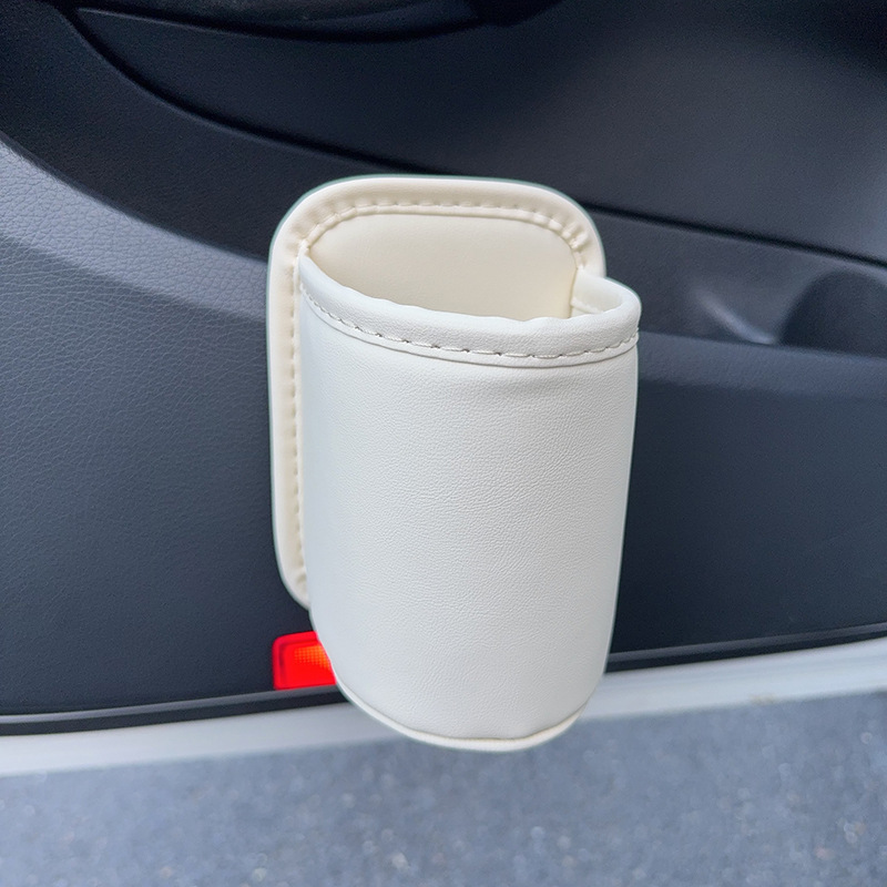 Qìchē – Car Seat Cup Car cup holder/beverage holder - beige-cup-storage-bucket