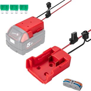 Cross-border applicable to Milwaukee Mivochi 14.4 V-18V battery pack external discharge belt line adapter connector