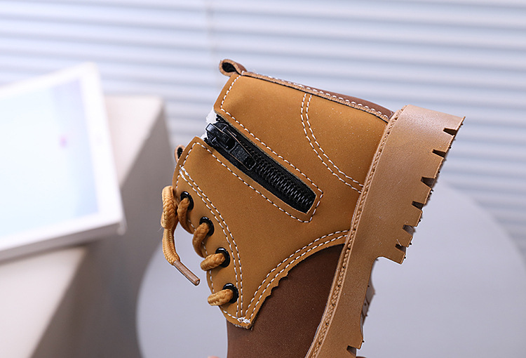 Botas de algodão com pelúcia para crianças meninos e meninas_voghion.com