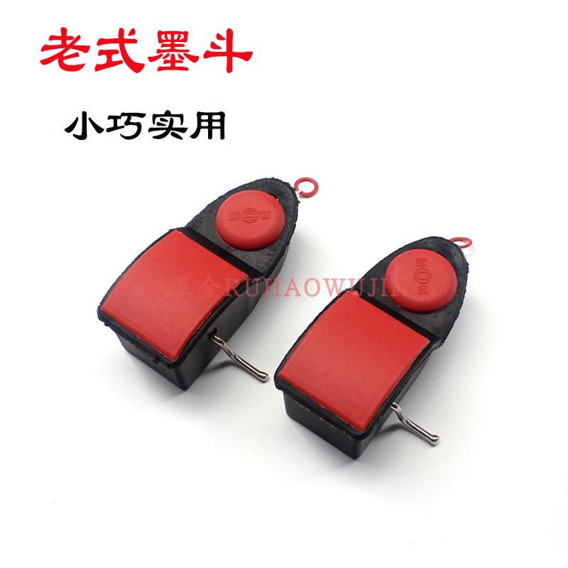 包邮迷你墨斗线工地放线老式木工自动划线墨汁工具弹线