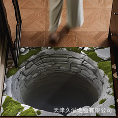 視覚トラップ水晶パイルマット浴室吸水マットトイレ滑り止めマット玄関玄関玄関マット