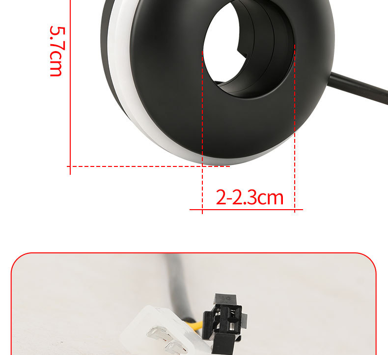 Electric Vehicle Handlebar Light-Up Ambient Light 12V Universal High-Brightness Warning Colorful Handlebar Ambient Light Handlebar Light Accessories