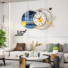 客厅挂钟现代简约家用时尚创意装饰时钟餐厅静音艺术钟表壁挂式