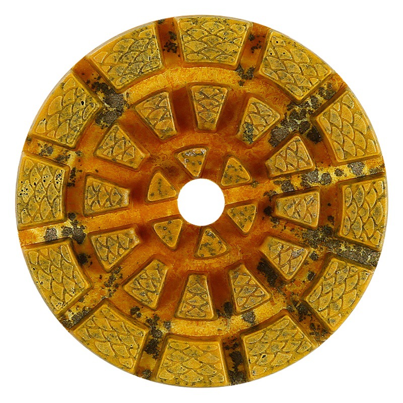 Planta de pulido de la máquina de pulido placa engrosada de cuatro pasos de resina de diamante Placa de molienda de mármol de granito de agua pulido placa