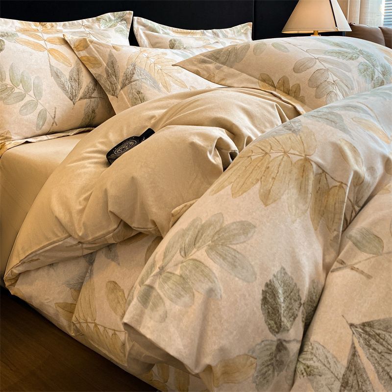 Blue rice-spring pie (thick pure cotton brushed/sleeping naked grade)